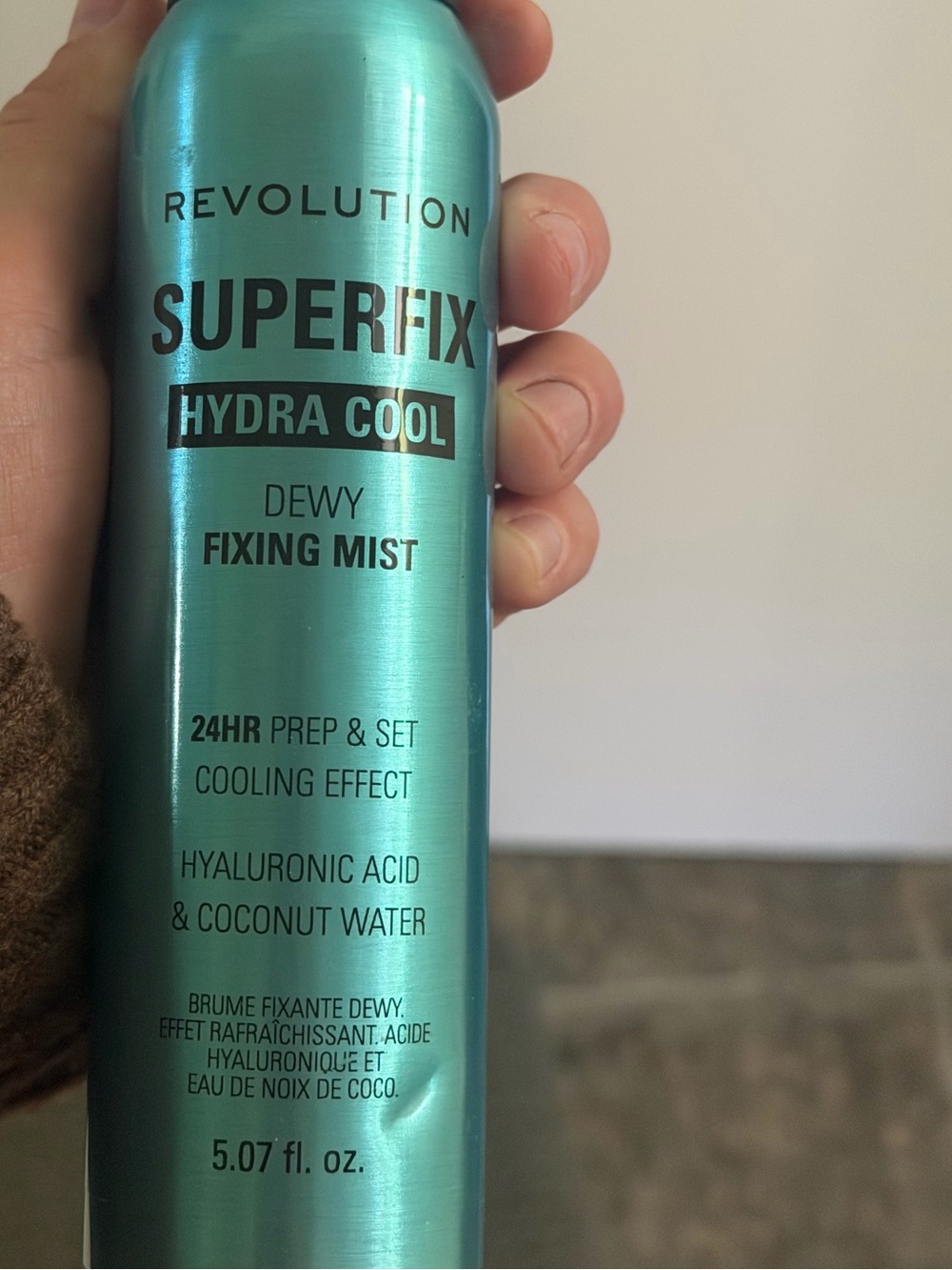Revolution Superfix Hydra Cool Dewy Fixing Mist - Teal Metallic